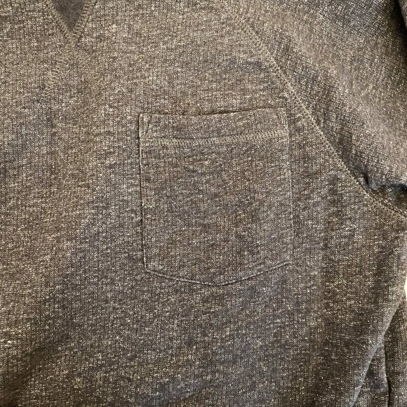 Patagonia Women's S DAILY Crew‎ Neck Slub Sweatshirt Chest Pocket Heather Grey - Picture 4 of 5